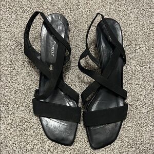 Elegant Black Strappy Sandals